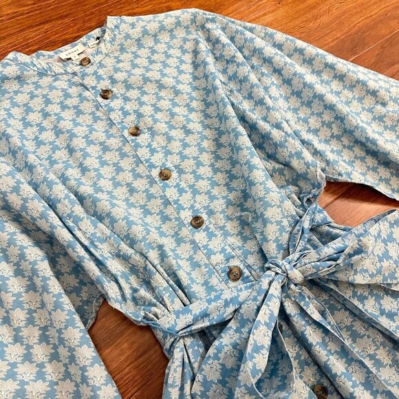 Rhode Emma Mini Dress in Loves Me Not Blue M - Picture 4 of 7